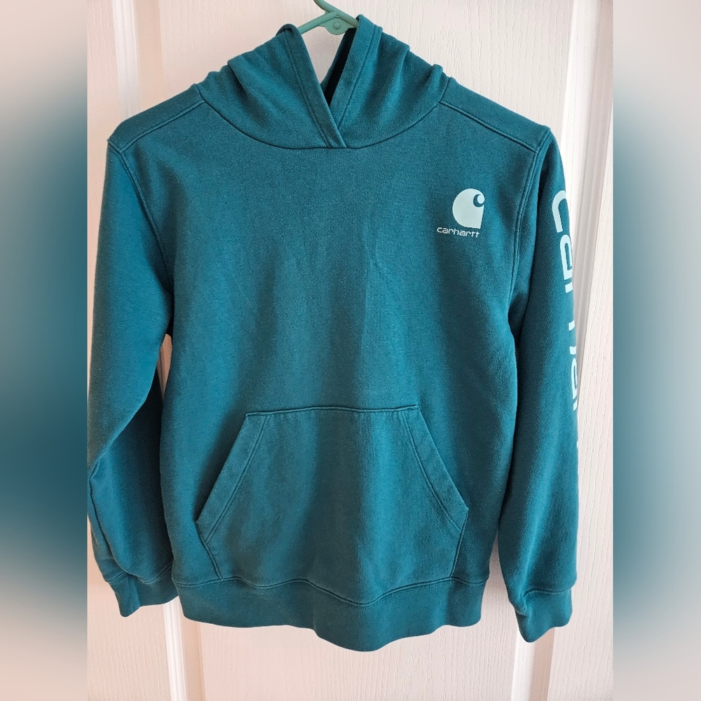 Carhartt Boys Blue Hoodie Size 10